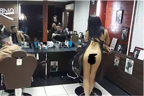 See How A Barber Shop Is Using Strippers To Attract Customers (+18 Photos)
